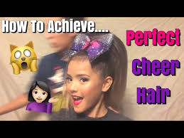cheer hair tutorial you