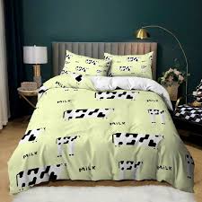 Kid Cartoon Cow Bedding Set Cow Print