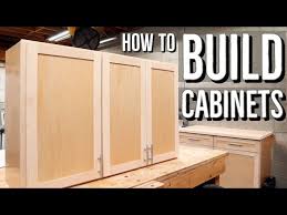 How To Build Wall Cabinets
