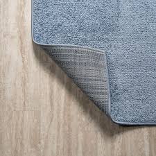 jonathan y haze solid low pile clic blue 2 ft x 10 ft runner rug