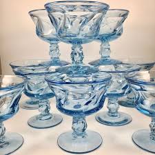 Blue Glassware Vintage Glassware