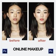 face retouch makeup using photo by
