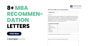 mba recommendation letters in ms word
