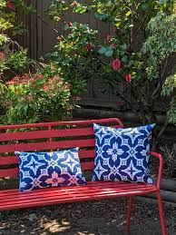 Blue And White Outdoor Cushion Cover