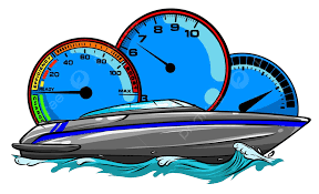 Motor Boat Race Vector Illustration ...