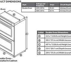 standard wall oven dimensions with