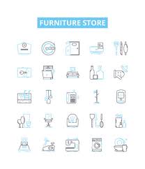 Furniture Vector Line Icons Set
