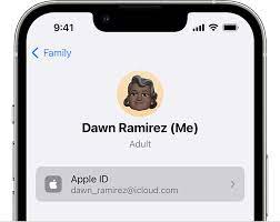 use a diffe apple id to share