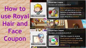 Think you're an expert in mapleroyals? How To Use Royal Hair And Face Coupon Youtube