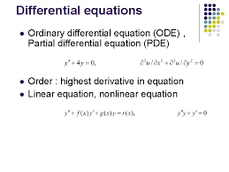Ordinary Diffeial Equation Ode