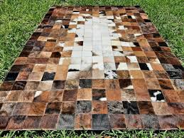 patchwork cowhide rug carpet area
