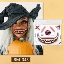 halloween scary makeup stickers
