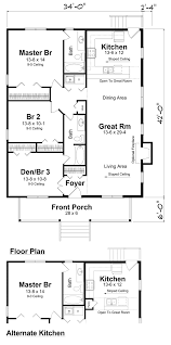 House Plan 74001 Traditional Style
