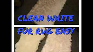 clean white faux fur rug easy you