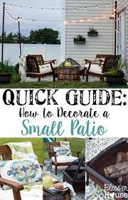 How To Decorate A Small Patio Small