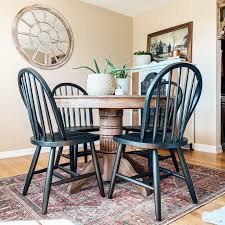Oxford 120cm oak table with mia fabric chairs. Refinished Circular Dining Table Black Chairs Black Chairs Circular Dining Refinis Oak Dining Room Table Circular Dining Table Circular Dining Room Table