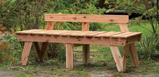 V Shaped Wooden Garden Bench Diy