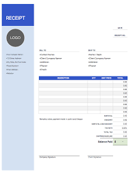 Receipt Template Free To Download From Invoice Simple