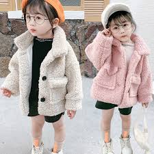 Winter Jackets Lambs Wool Coats Kids