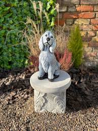 Concrete Handmade Cocker Spaniel Dog