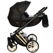 Голям избор от детски колички с ➤безплатна доставка за поръчки над 90лв. Bebeshka Kolichka Tutek Diamos Limited 3v1 Black Gold Raya Toys