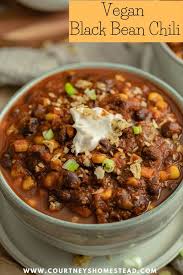 easy vegan black bean chili courtney