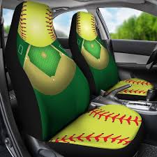 Softball Field Car Seat Covers Jersey