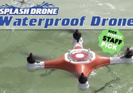 splash drone a water loving quadcopter