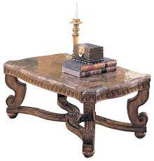 Coffee Table Set With Marble Top