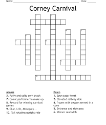 corney carnival crossword wordmint