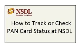 track check nsdl pan card status