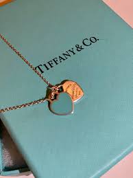 tiffany two heart pendant necklace for