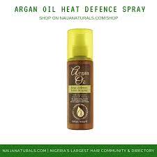 The antioxidants in argan oil, however, help to protect from heat and environmental stressors, keeping hair healthy and strong. Argan Oil Heat Defence Protection Spray Nn Hair Beauty