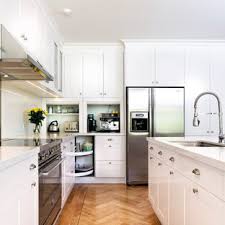 For aesthetics or to add a unique feature, swinging pullouts, glass displays, or custom doors will help enhance your kitchen design. Corner Appliance Garage Ideas Houzz