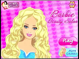 barbie beauty parlour game clearance