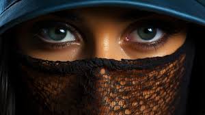 muslim woman eyes hd 8k wallpaper stock