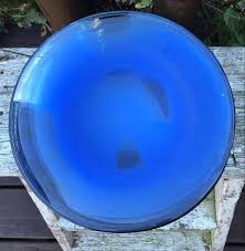 Blue Glass Dessert Plate