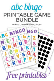 alphabet bingo game free printable