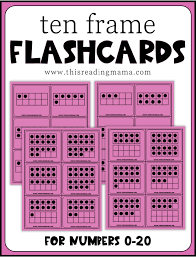 ten frame flashcards this reading mama
