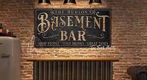 Basement Bar And Lounge Sign Man Cave