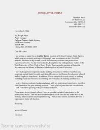 Accounting Cover Letter Template Cover Letter Samples