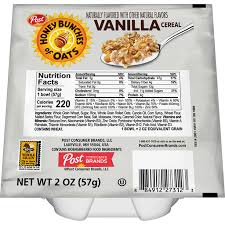 honey bunches of oats vanilla cereal
