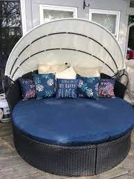 Round Outdoor Daybed Fitted Cover