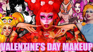 valentines day makeup drag race