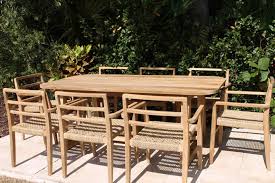 Teak 78in Palm Beach Table Armchairs