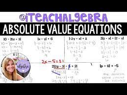 Algebra 1 Absolute Value Expressions