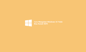 Akses ditolak. masalahnya sebenarnya sangat sederhana: 7 Cara Mudah Mengatasi Windows 10 Tidak Bisa Konek Wifi