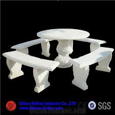 Garden Marble Table With Chairs Table