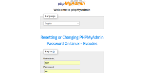 changing phpmyadmin pword on linux
