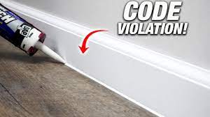 caulk your baseboards to your floor